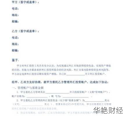 外汇投资合同-外汇合作协议