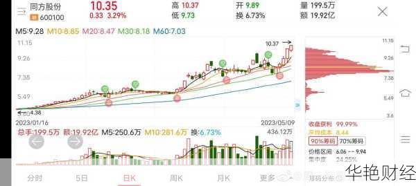同方股票 (600100) 价格、行情、走势图全平台查询