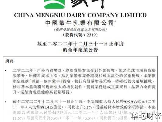 蒙牛股票蒙牛股票02319